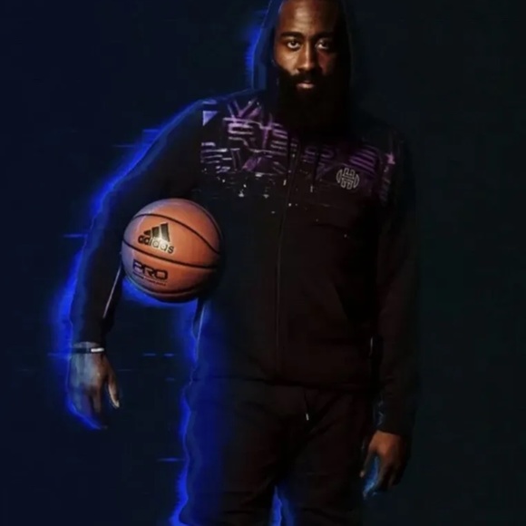 adidas x James Harden FZ Star Wars Aurebesh Hoodie FN3232 (Black/Purple) - Picture 7 of 7